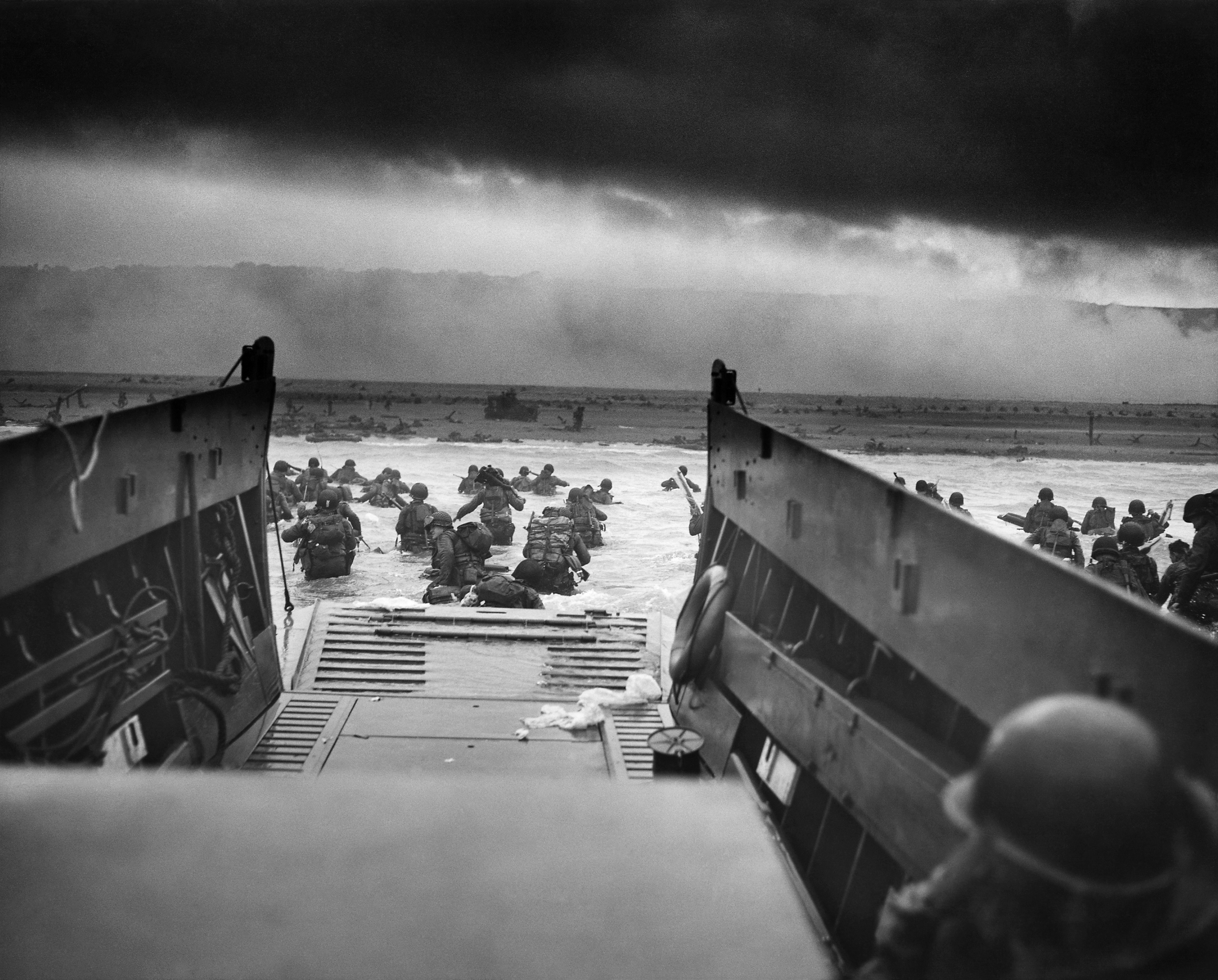 Allied troops landing at Normandy, 6 June 1944