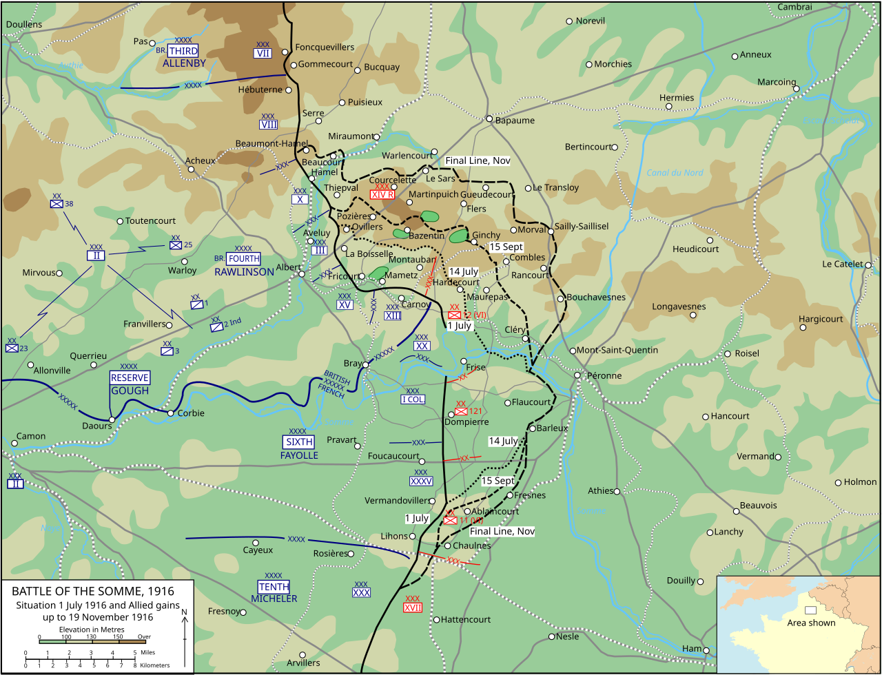 Battle of the Somme, 1916 — historical photograph