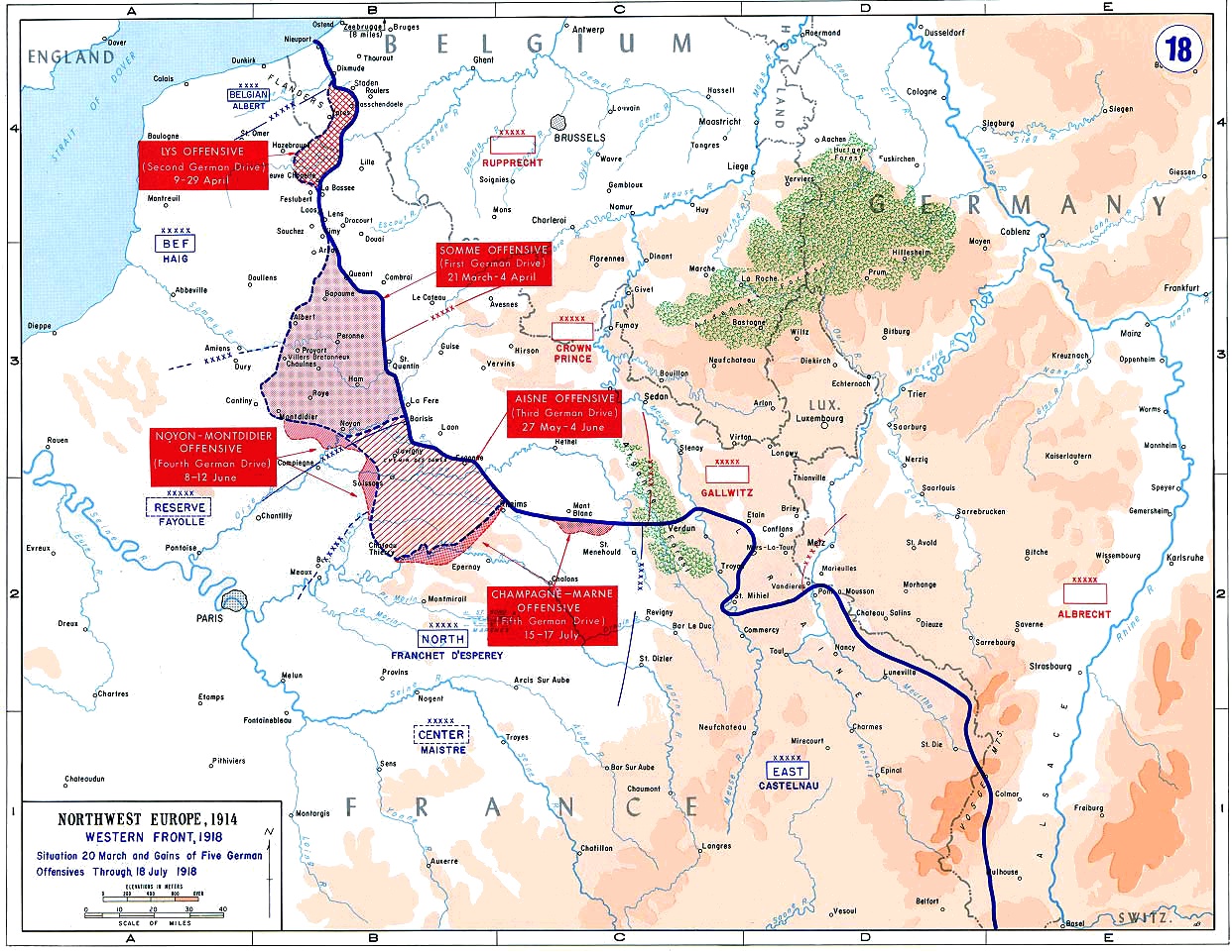 German Spring Offensive, 1918 — historical photograph